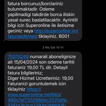 Superonline İptal Etmeme Rağmen Hala Fatura Çıkartıyor