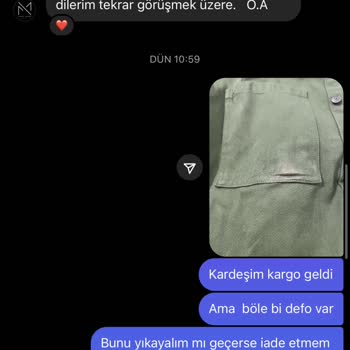 Moda Joker Ayvalık Defolu Ürünü Geri Almamak İçin Kargo Bedelini