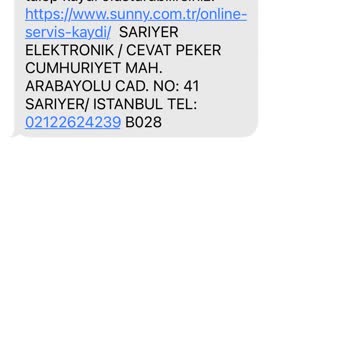 Sunny Satış Sonrası Muhatap Bulamama