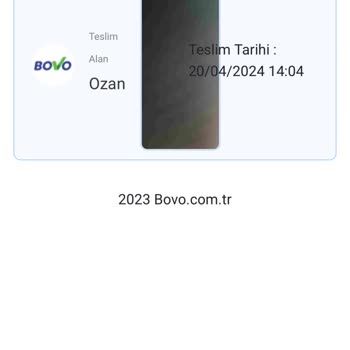 BOVO Teslim Edildi Görünüyor Ancak Edilmedi