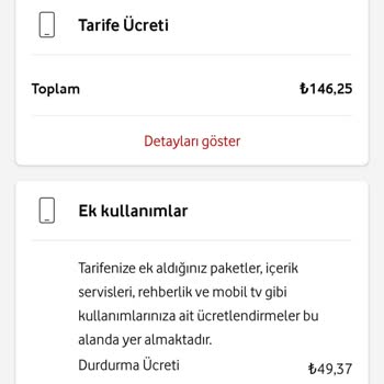 Vodafone Haksız Ek Paket Ücreti Alıyor