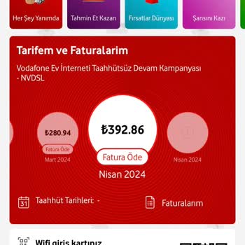 Vodafone Vermediği Hizmetin Parasını Talep Ediyor