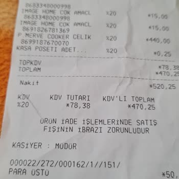 Onur Market Soğuk Tutan Termosa İade Problemi