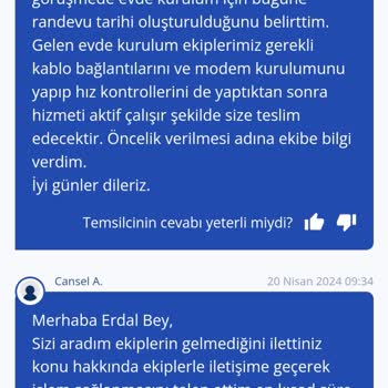 TurkNet İnternet Bağlamaya Kimse Gelmiyor