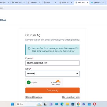 VFS Global VFS Avusturya Sistem Giriş Hatası