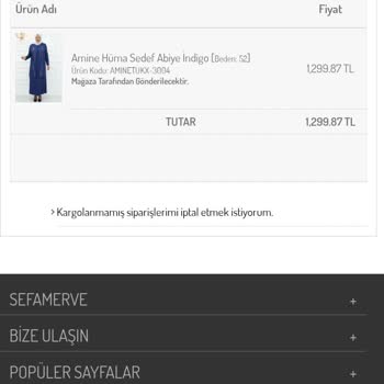 Sefamerve İade Kodu Problemi Ve İletişim Güçlüğü