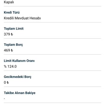 Kredi Kayıt Bürosu Silinmeyen Banka Borcu