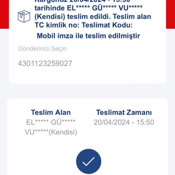 Aras Kargo Kargonuz Teslim Edildi Diyor Fakat Kargom Kayıp!