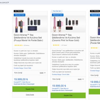 E-Ticarette Güvensizlik: Resmi Görünen Sahte Site teknoloji-dyson.com.tr