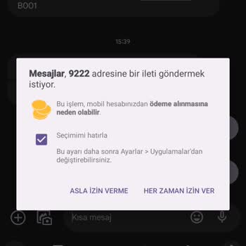 Türk Telekom 9222 Numaralı Hattan Abonelik Başlandığına Dair Mesaj
