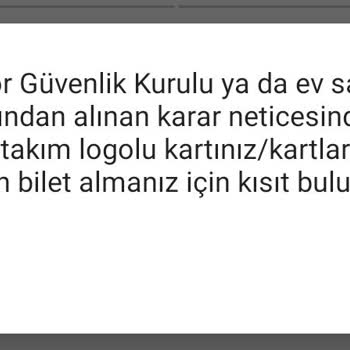 Passolig Maç Kısıtı Acil Çözüm