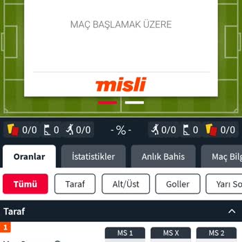 misli Maçın Başlama Saatini Yanlış Göstermeleri