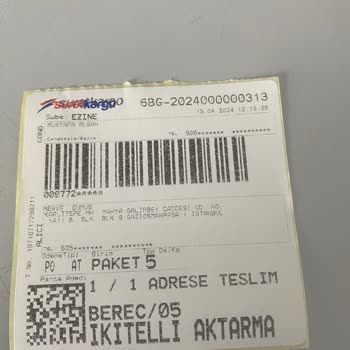 Sürat Kargo Kargonun Teslim Edilememesi