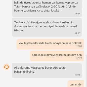 Trendyol Yemek Para İadesi Mağduriyeti