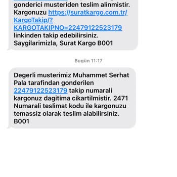 Sürat Kargo 1 Haftadır Kargom Gelmedi