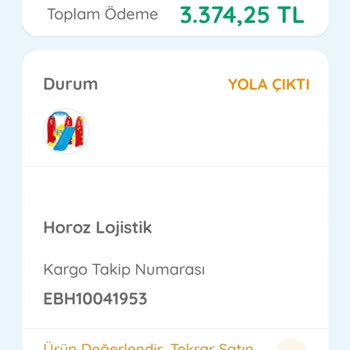 Ebebek Ve Horoz Lojistik Ten Şikayetçiyim