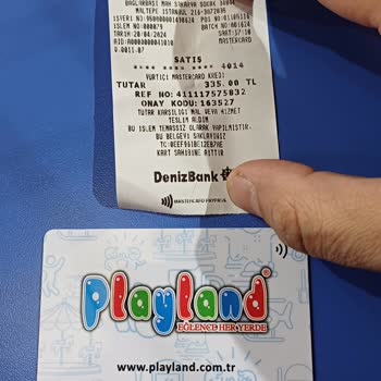 Playland Gereksiz Kart Bedeli Ödemesi