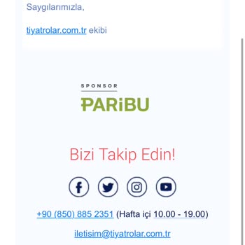 Craft Tiyatro Craft Sahne Bilet İptalinin Seyirciye İletilme Şekli