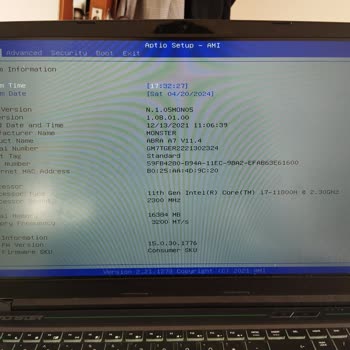 Monster Notebook Cihazınızda Bir Sorun Var Hatası