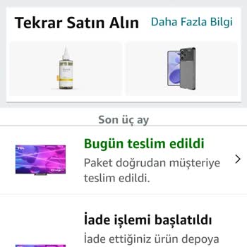 Amazon Com TR İadede Sorun