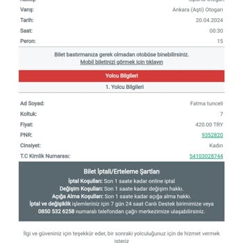 Obilet Olmayan Sefere Bilet Sattı