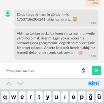 Sürat Kargo Kartal Çavuşoğlu Şube Kargo Teslim Edilmedi