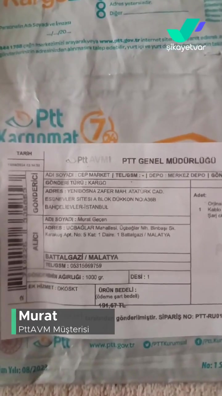 Pttavm.com'da Orijinal Diye Sahte Ürün Satışı Yapıyor videonun kapak resmi