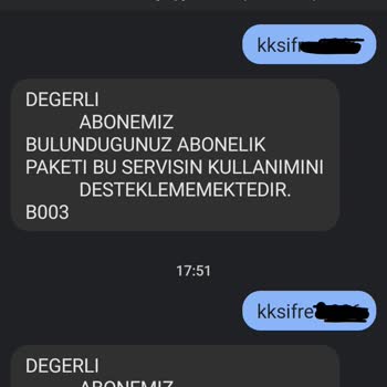 Vodafone 4 Haneli SMS Gönderemiyorum