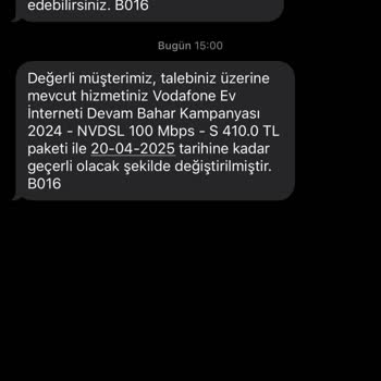 Vodafone Ev İnterneti-Fiber Yerine VDSL Geçişi Yapılması