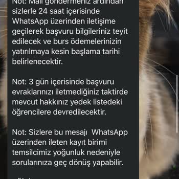 Öğrenci İşlerim Burs