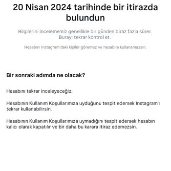 Instagram Hesabım Askıya Alındı