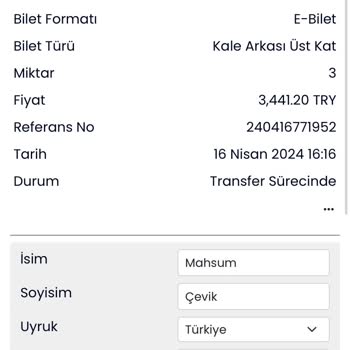 Banabilet.com Biletlerim Teslim Edilmedi