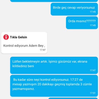 Usta Dönerci Tıkla Gelsin Sipariş İptali Sorunu