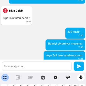 Usta Dönerci Tıkla Gelsin Sipariş İptali Sorunu