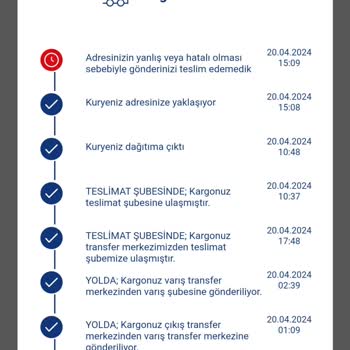 Aras Kargo Teslimat Yapmıyor, Adres Yanlış Veya Adreste Bulunan