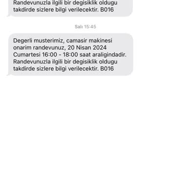 Bosch Çamaşır Makinesi Servis Kaydı