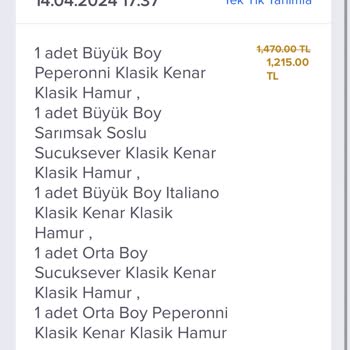 Domino's Pizza Beykoz Şubesine Ulaşılamadığı İçin Gerçekleşmeyen İade!