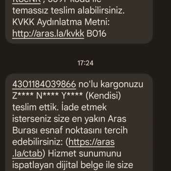Aras Kargo Kargom Teslim Edilmedi