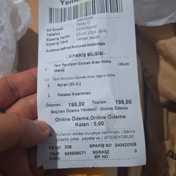 Köfteci Yusuf'un Kötü Hizmeti