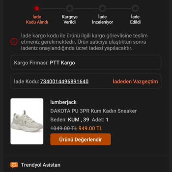 Trendyol Lumberjack Marka Spor Ayakkabımda Yaşadığım Sorun