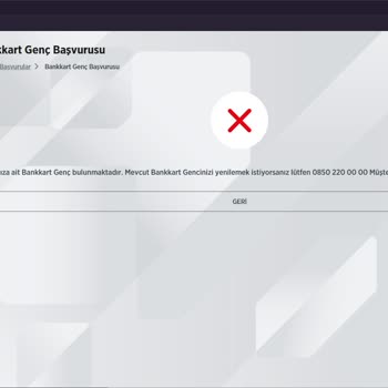 Ziraat Bankası Bankkart Genç Kartı Başvurusu Sonuçsuz Kalması