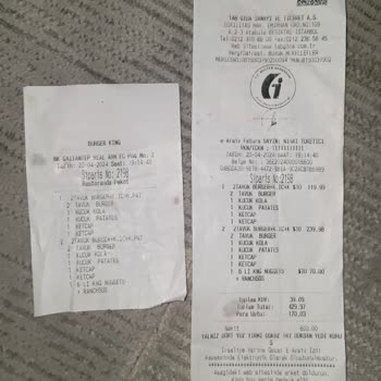 Burger King Ücretini Ödediğimiz Menü Yok