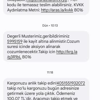 Gaziemir Aras Kargo Teslimat Duyarsızlığı