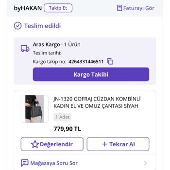 Aras Kargo'dan Şikayetçiyim. İ