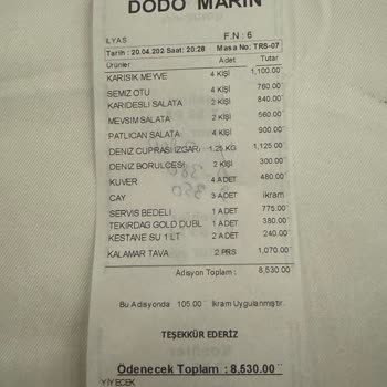 Dodo Marin Fahiş Fiyatlarla Şaşkınlık Yaratan Mekan Deneyimi