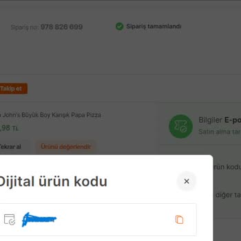 Epin Tower Papa Johns Kodu Çalışmıyor