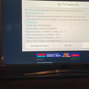 Samsung TV İnternet Tarayıcı Film Oynatma Sorunu