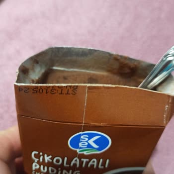 BİM'den Aldığım Sek Çikolatalı Puding Bozuk Çıktı.