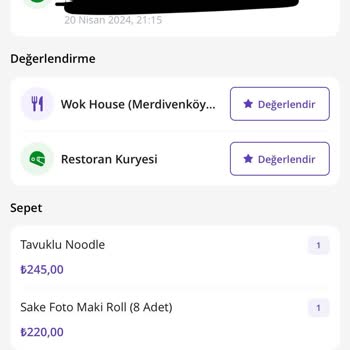 Getir Yemek Sıfır Müşteri Memnuniyeti