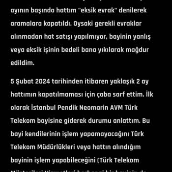 Türk Telekom, Eksik İşinin Faturasını Müşteriye Keserek Mağdur Ediyor!
